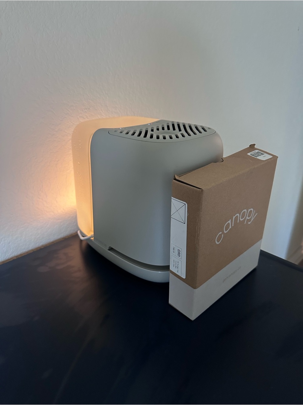 Canopy humidifier & Night Light — Gray